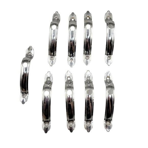 Chromium Plated Cabinet Catch Pulls Knobs Vintage Missing Knobs Incomplete 9 - Picture 4 of 6
